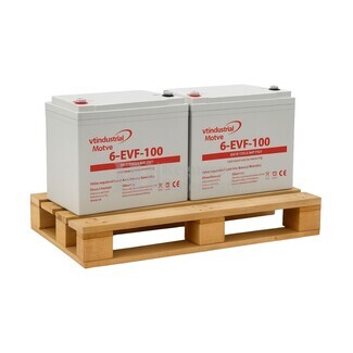 Pack 2 Bateras VT MOTIVE 6-EVF100 | Gel 12V 100 Amperios Ciclo Profundo